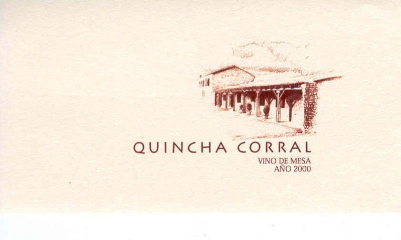 Etiqueta Quincha Corral 2000