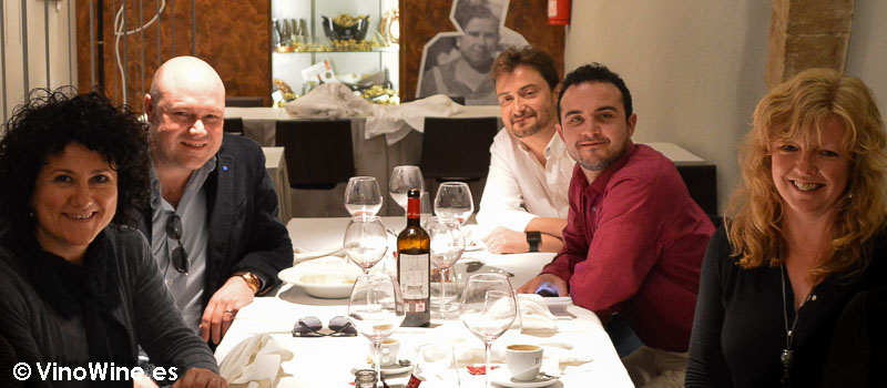 Jorge El Mesías con los 4 de Vinowine en La Cigrona de Valencia