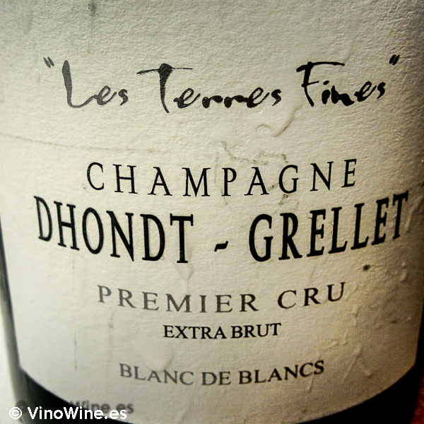Champagne Dhondt-Grellet Les Terrres Fines, bebido en el Restaurante Entrevins de Valencia