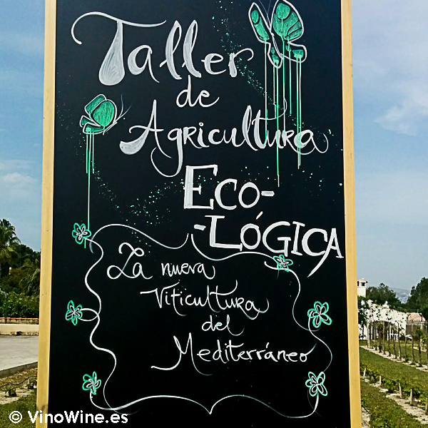 Cartel anunciado del Taller de agricultura ecológica en la I Mendozas Wine Lovers Edition by Bodegas Mendoza