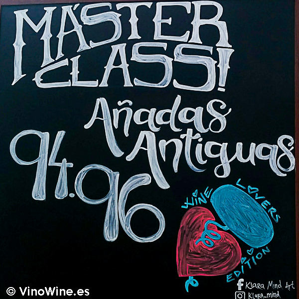 Cartel anunciador de la Master Class de añadas antiguas en la I Mendozas Wine Lovers Edition by Bodegas Mendoza