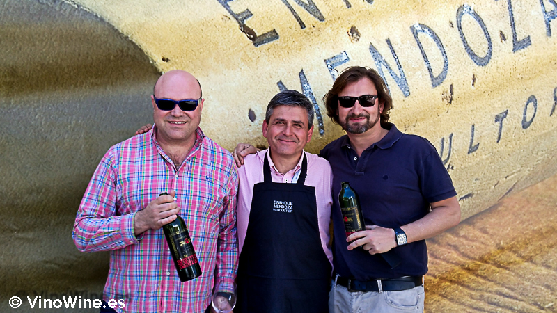 Jose Ruiz, Javier Lopez Lorenzo y Jose Enrique en la I Mendozas Wine Lovers Edition by Bodegas Mendoza