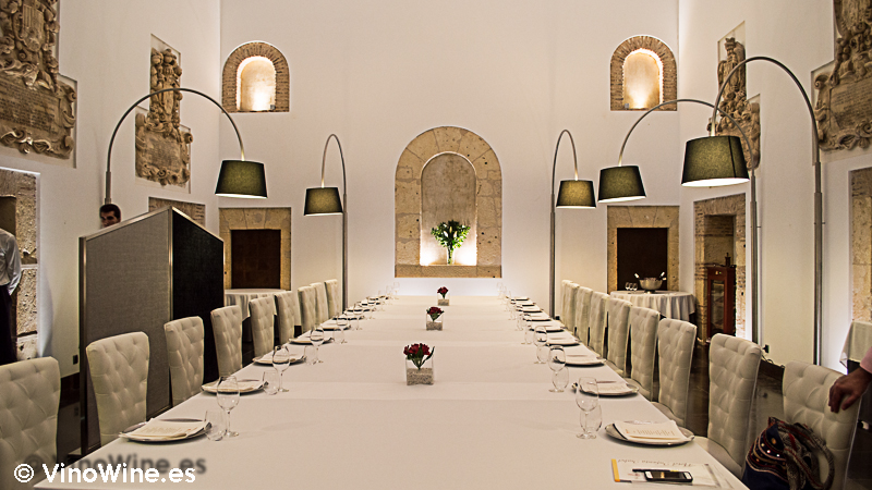 Mesa Imperial que nos prepararon en el Restaurante Villena de Segovia