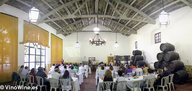 Cata realizada en la Bodega Perez Barquero visitada en el Encuentro Verema Montilla Moriles