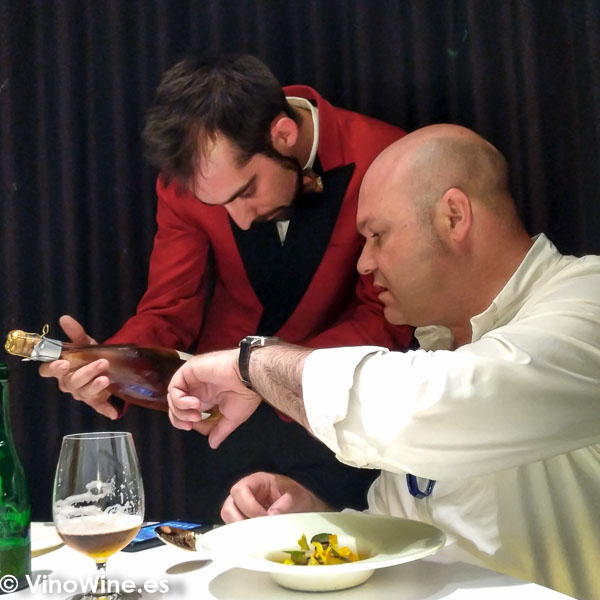 Jose Ruiz con Javier Arroyo en el Restaurante DiverXO en Madrid