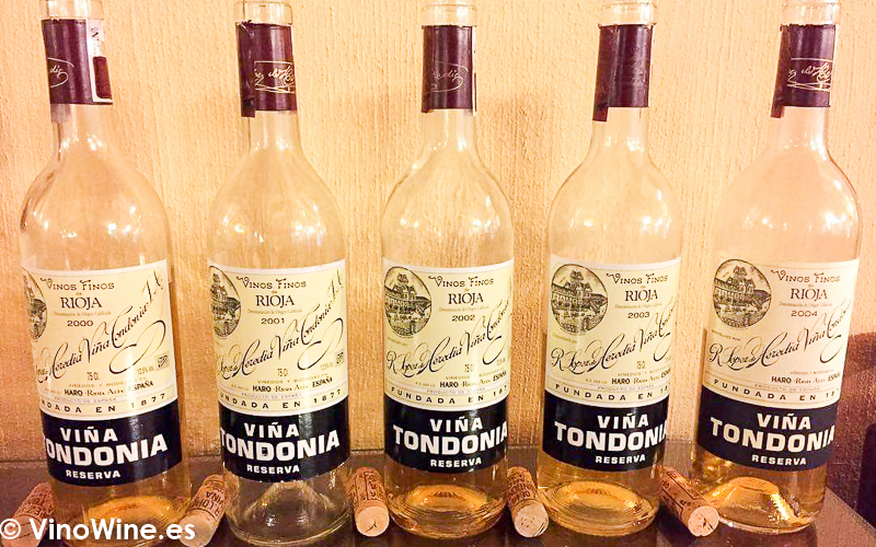 Cata Vertical a ciegas del vino Viña Tondonia Blanco Reserva del 2000 al 2004