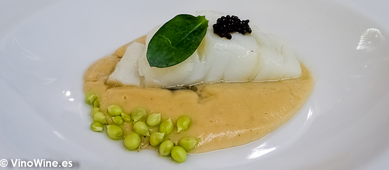 Crema de puerros bacalao caviar Per Se Baerri del Restaurante Galerna de San Sebastian