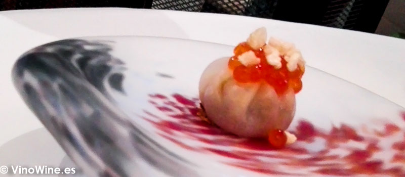 Dumpling de cristal del Restaurante La Candela de Madrid